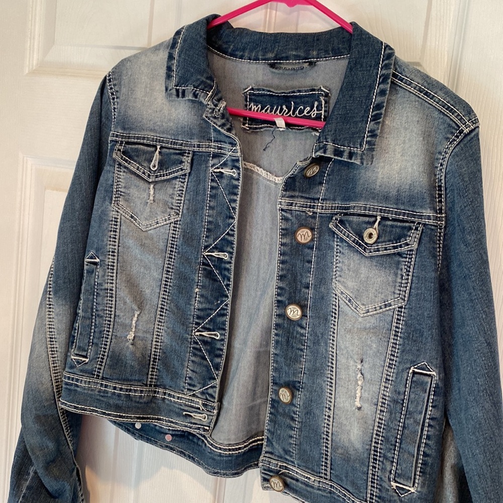 Crop Jean jacket - Picture 2 of 5